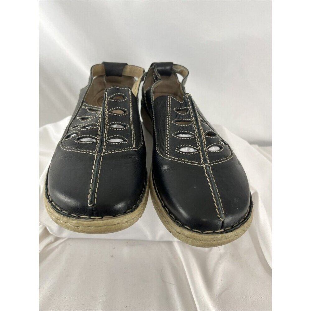 Joseph Siebel Leather Slip-On Shoes - Picture 9 of 13
